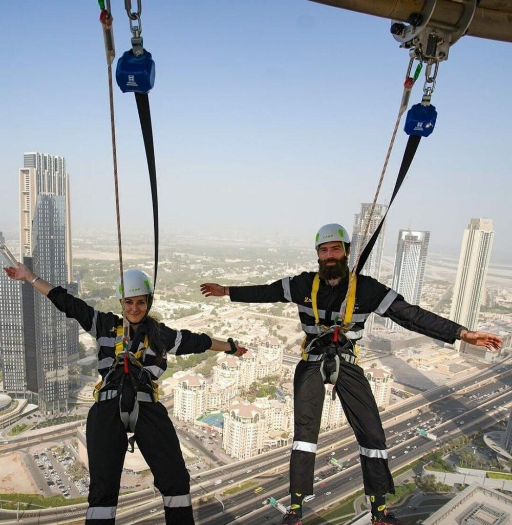 Marcher à 219M de haut à Dubai