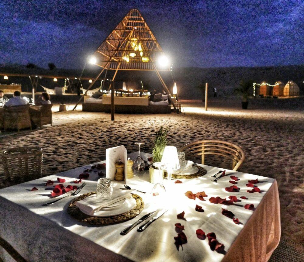 Sonara sunset et repas chic dans le désert de Dubai avec Activités et boissons