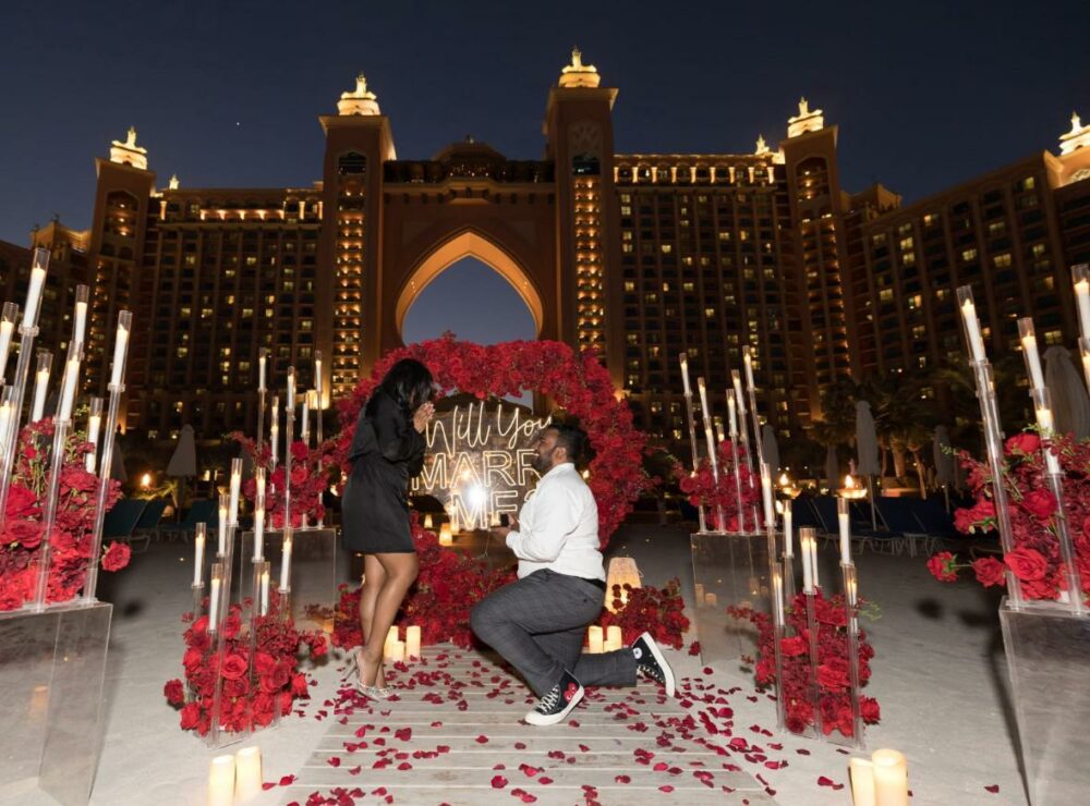 Demande en mariage atlantis dubai