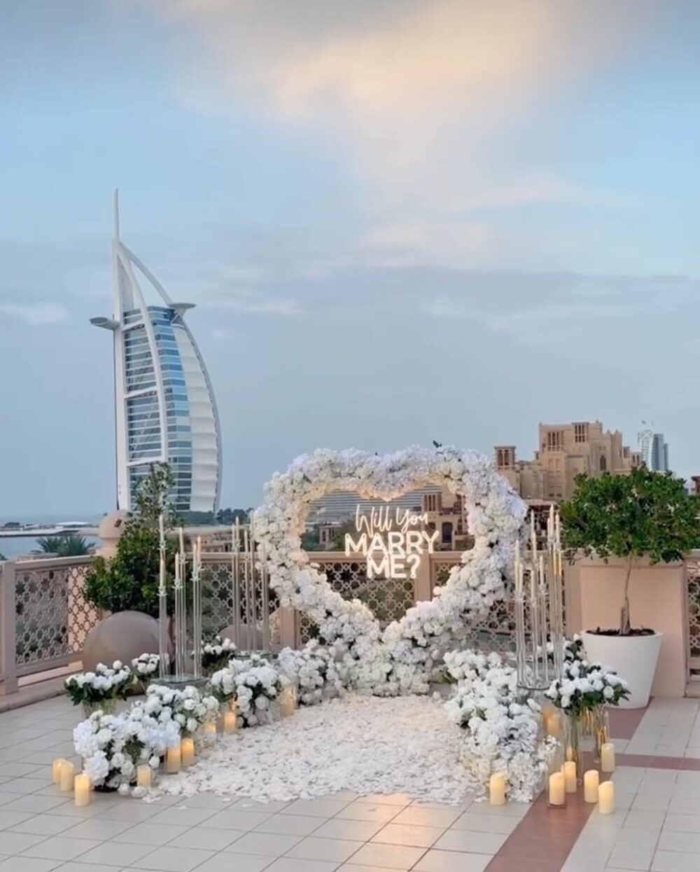 Demande en mariage dubai